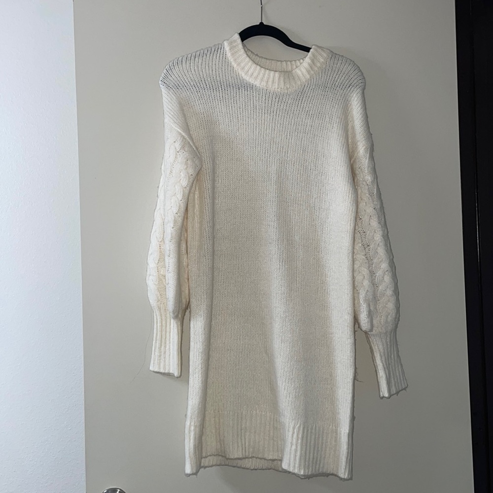 A New Day Cream Sweater Dress
